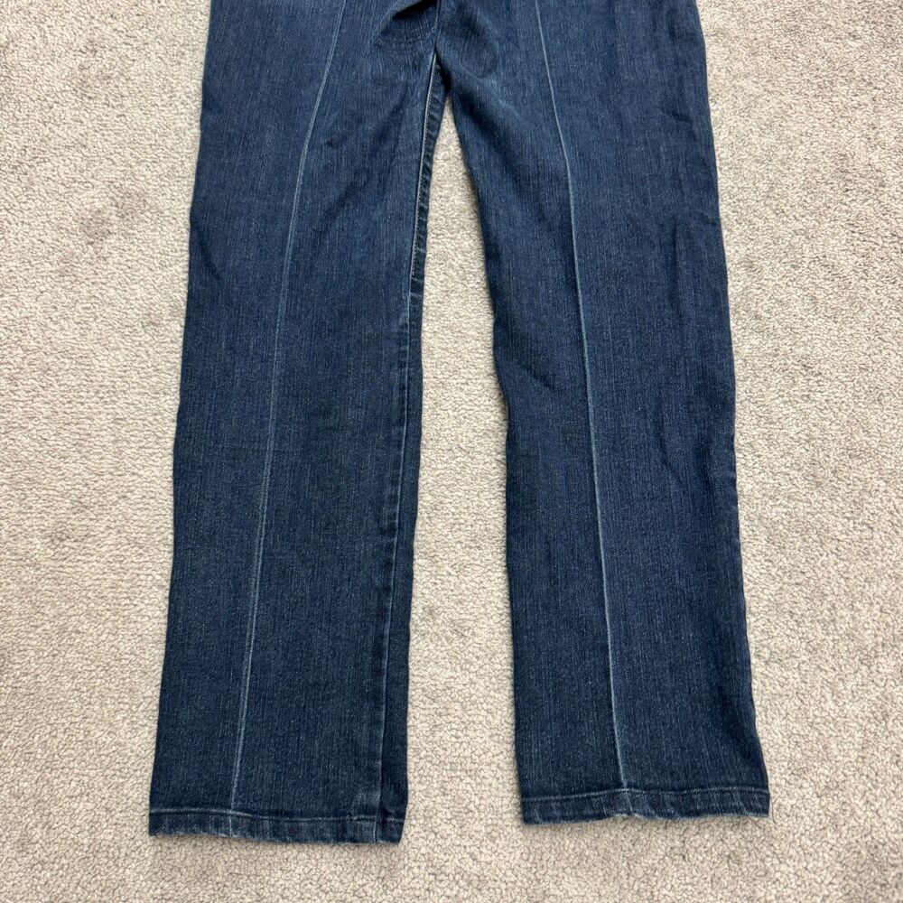 Paige Hidden Hills H.H. Bootcut Denim Jeans Womens 26 Blue Dark Wash Mid Rise - Picture 5 of 16